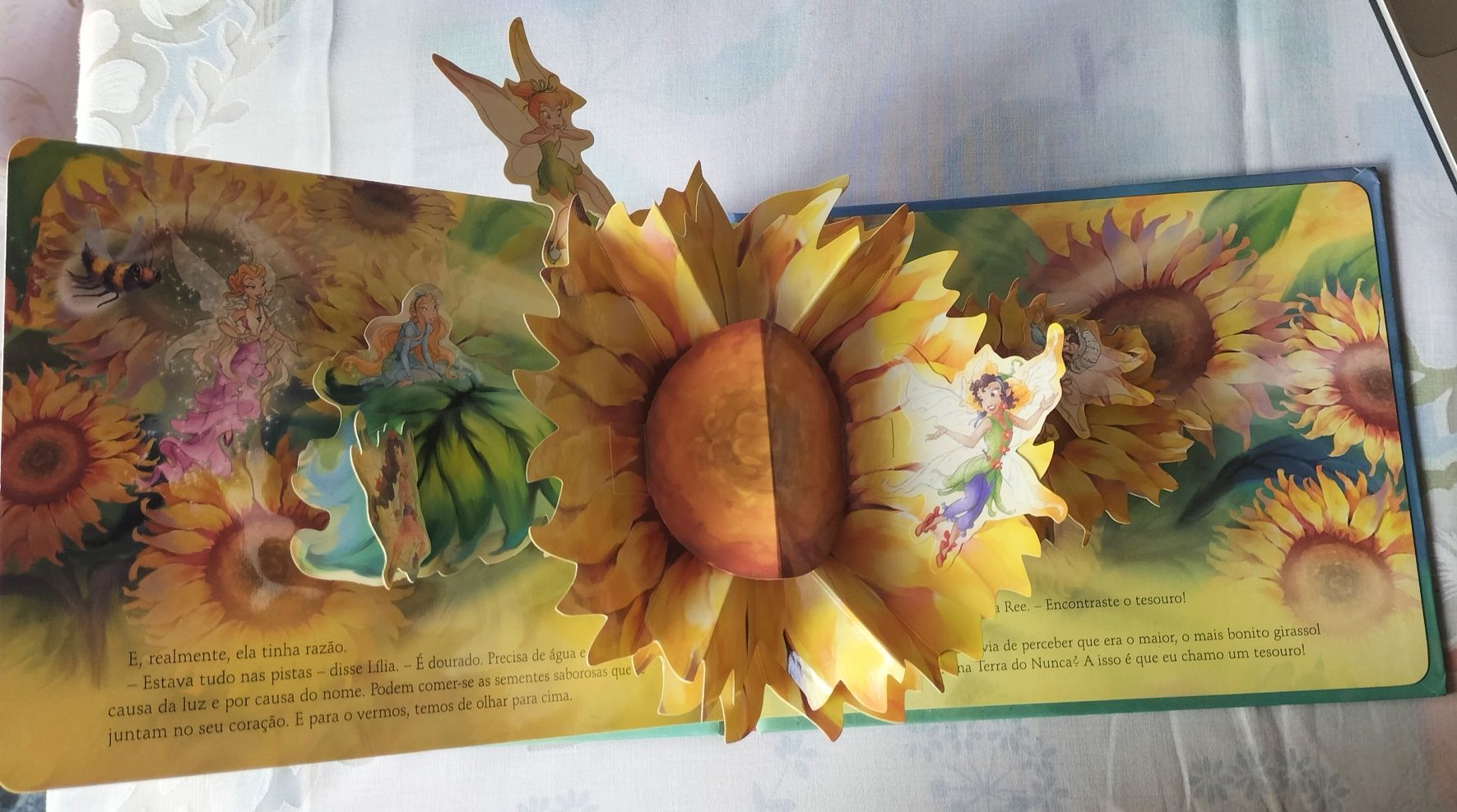 Um Tesouro Dourado, com carta e cenário de armar