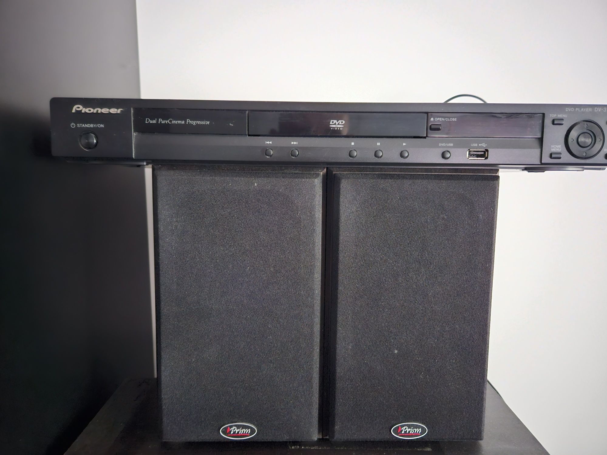 Pioneer vsx-418-k plus kolumny i DVD