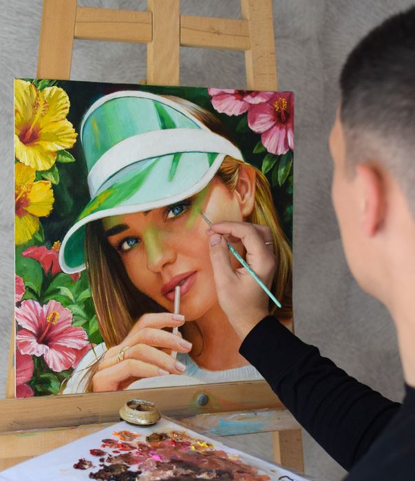 Портрет на замовлення, малює професійний художник