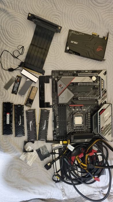 i9 10850k,Asrock Z590Pg,ram 4x8Gb +