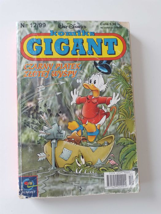 Komiks Gigant Czarny Piątek Złotej Wyspy Nr 12/99