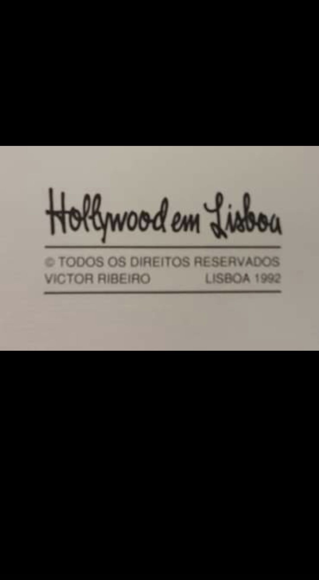 Gravura original de Victor Ribeiro da série "Hollywood em Lisboa"
