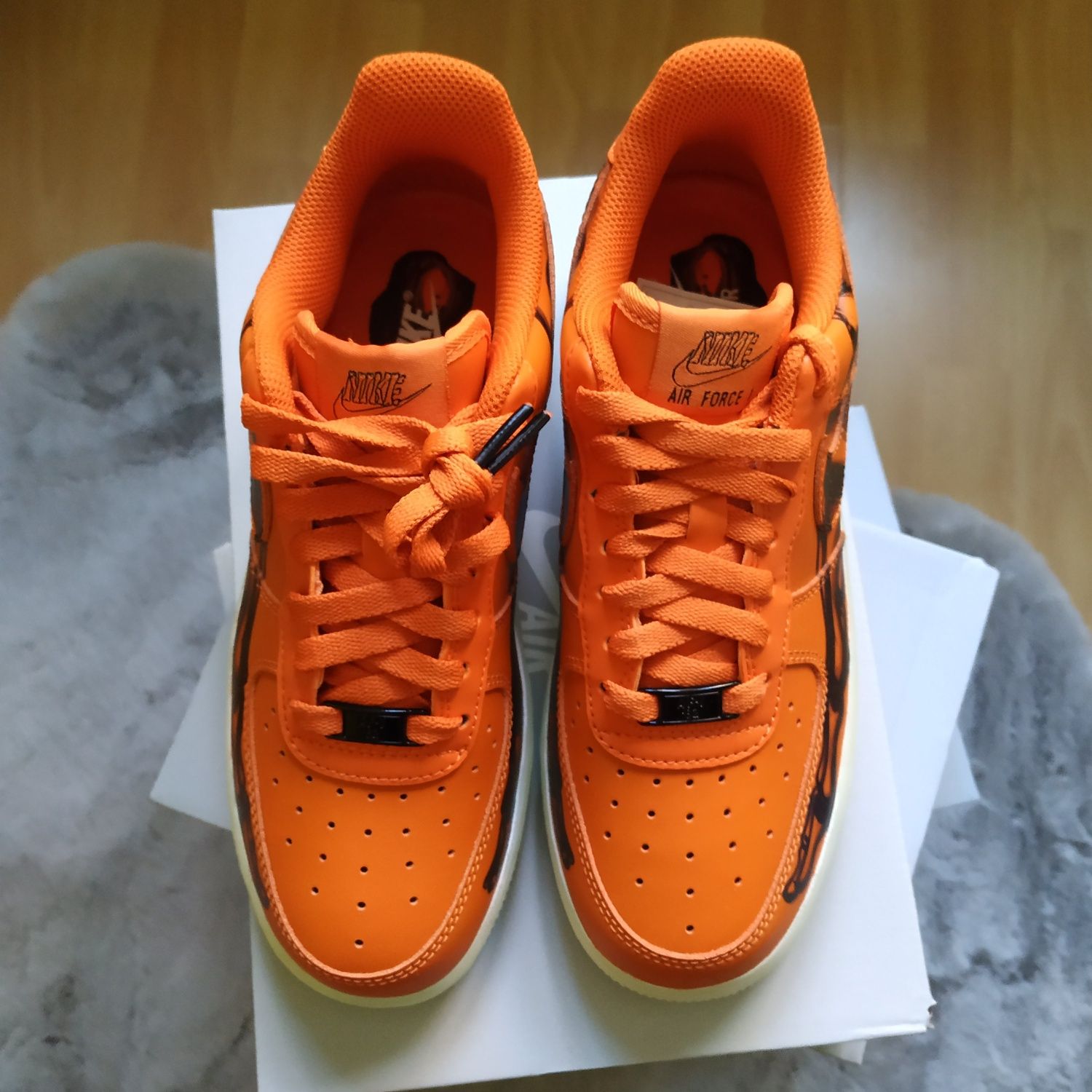 Buty Nike Air Force 1 `07 Skeleton Orange EU 37.5 US 5