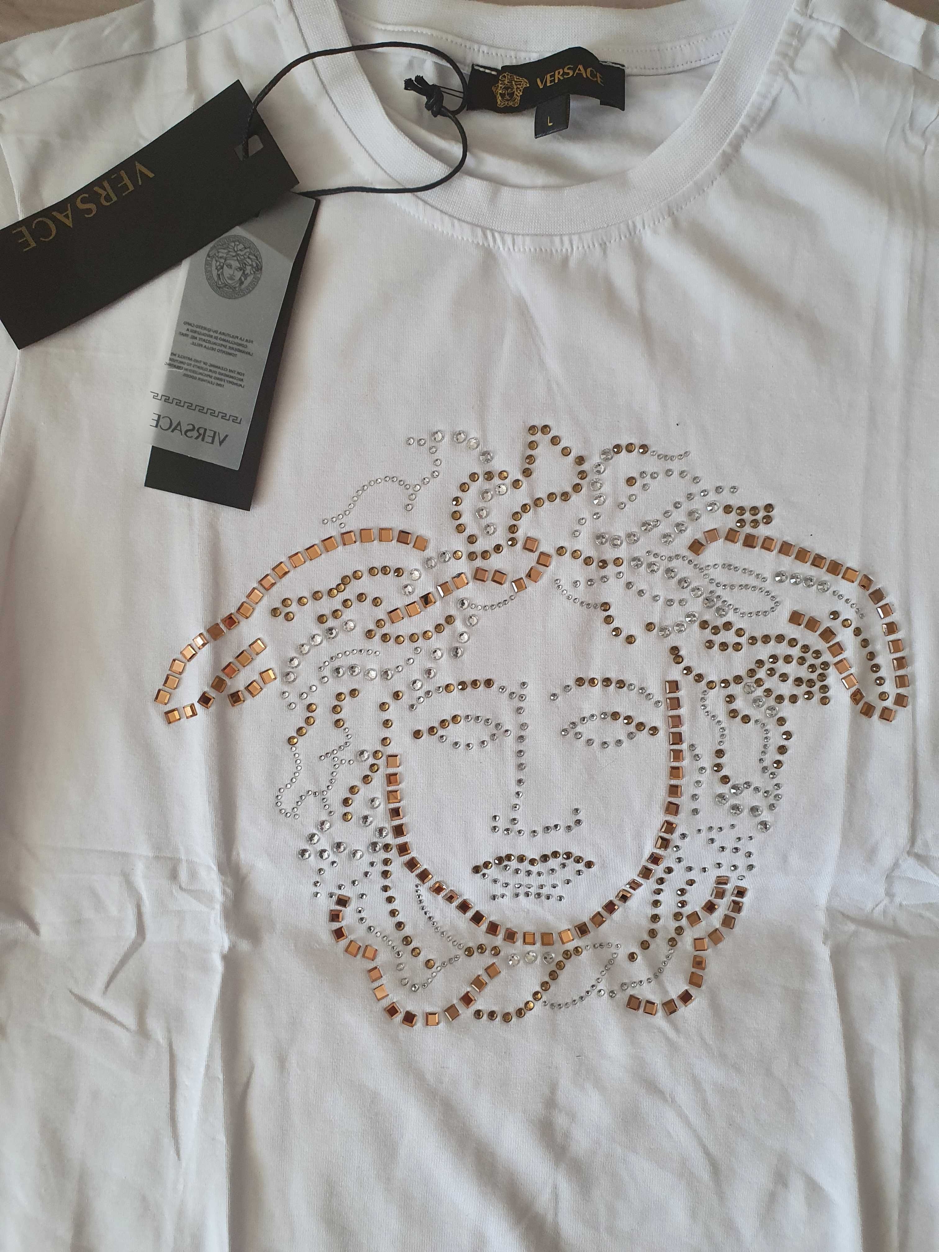NOWA koszulka męska Versace L XL meduza piękna super na lato