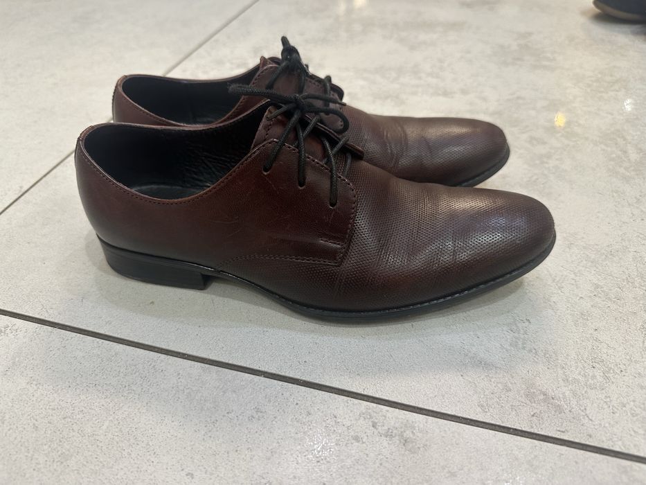 Skórzane eleganckie buty dla chłopca rozm. 36 do komunii