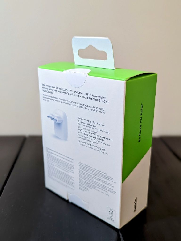 Ładowarka Belkin 30W + kabel USB-C na USB-C