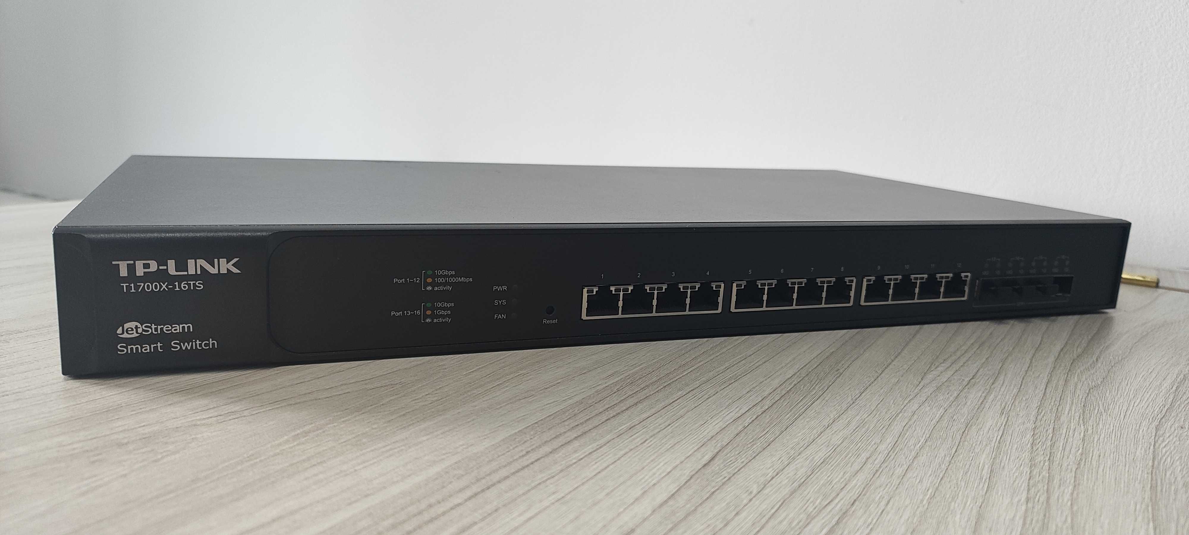 Tp-link T1700X-16TS jetstream 12-port gigabit smart switch 4 10G SFP