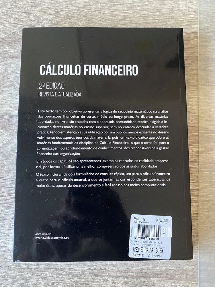 Livro de cálculo financeiro