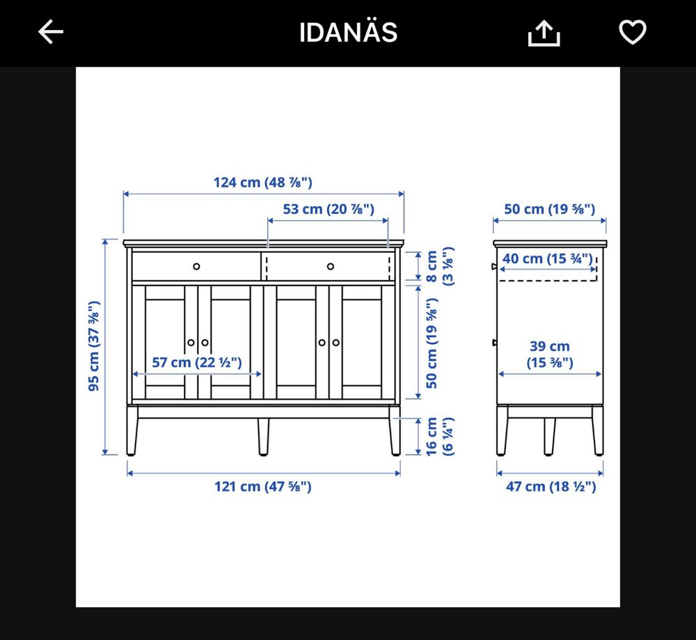 Aparador ikea como novo