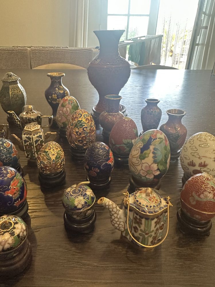 Lote de peças cloisonné