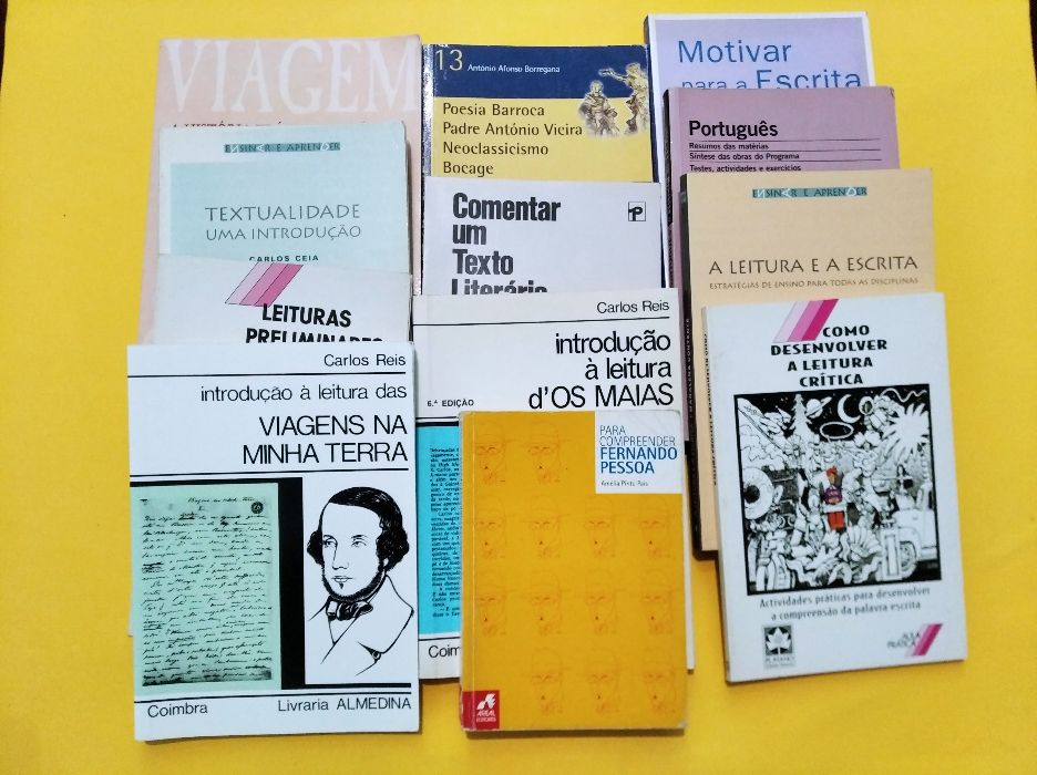 Livros de apoio à disciplina de Português, à escrita e literatura