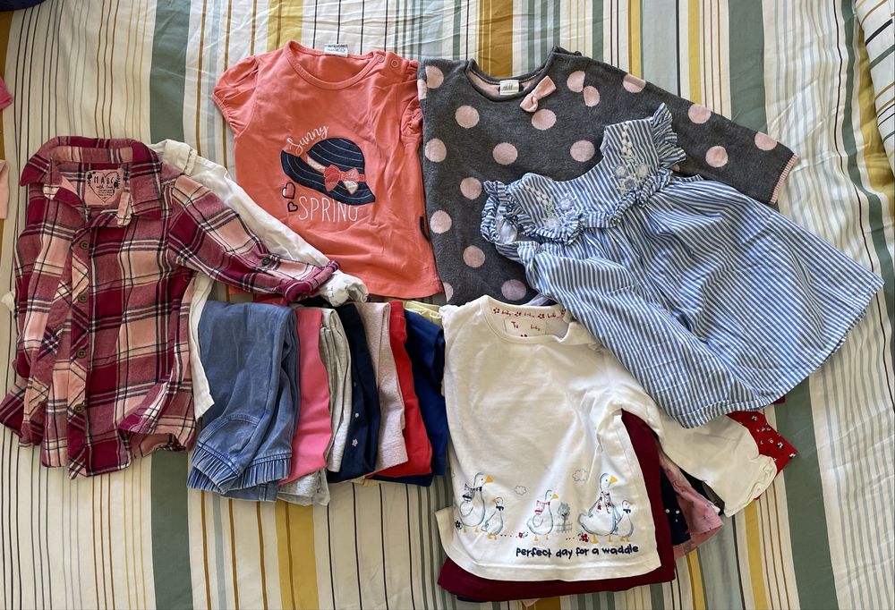 Conjunto de roupa de menina 12-18