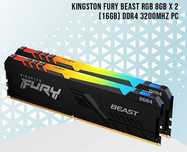 пам'ять DDR4 32GB Kit (2x16) 3200MHz Kingston Fury Beast RGB. Trade-in