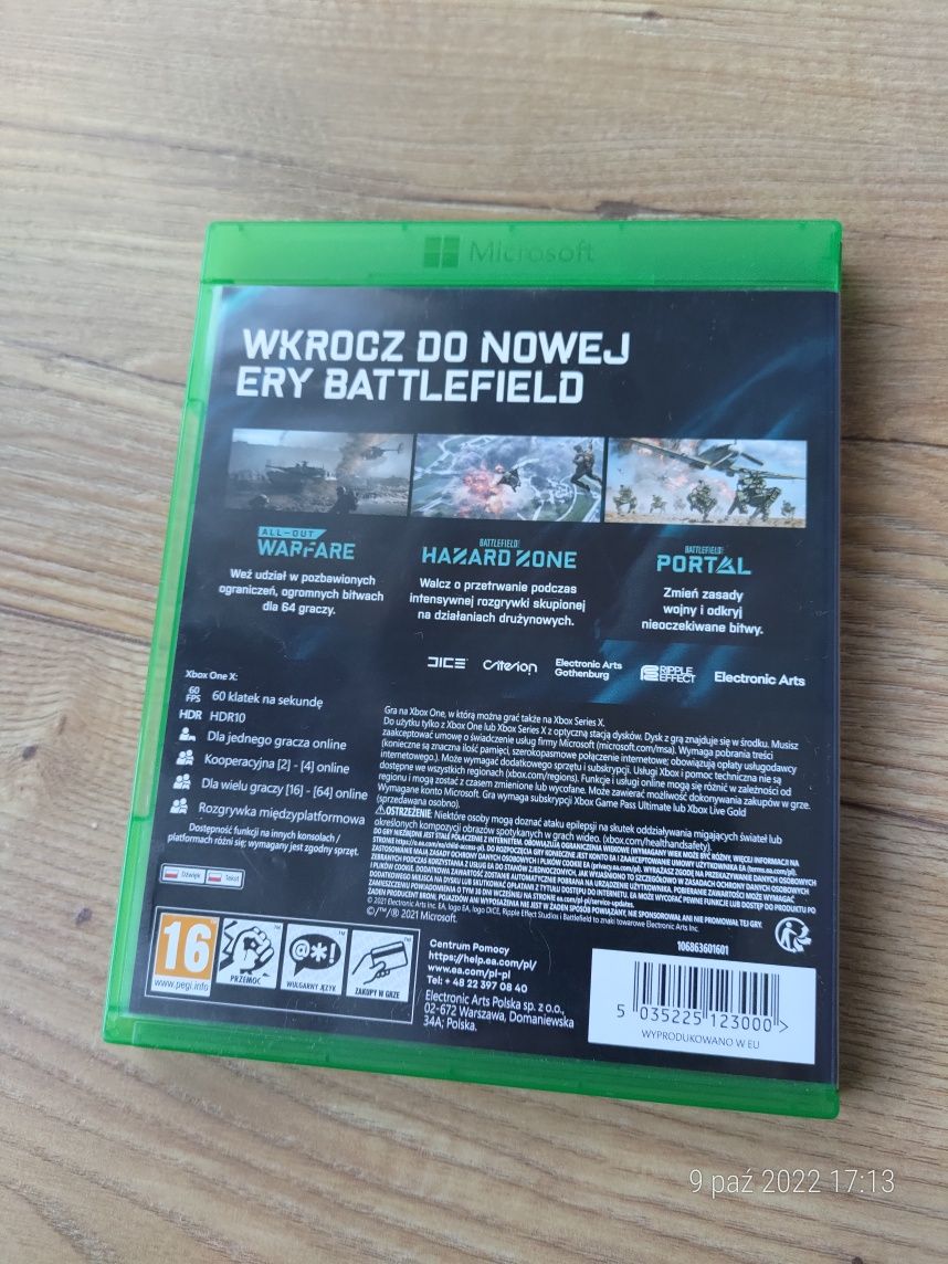 Gra Battlefield na x box series x