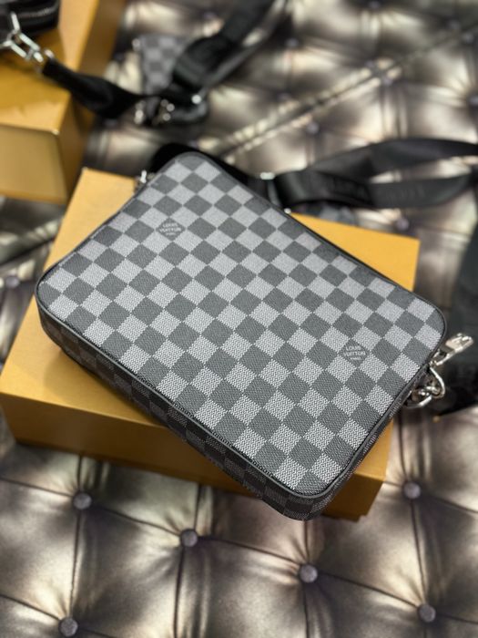 Мужская чоловіча сумка барсетка Louis Vuitton 3 in 1
