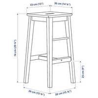 Hoker IKEA drewniany 2szt.