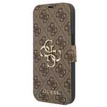 Etui Guess 4G Big Metal Logo na iPhone 13 Pro Max - brązowe