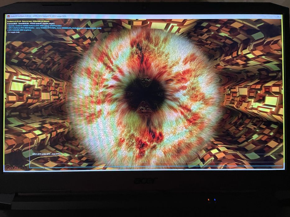 Потужний ігровий ноутбук Acer Nitro 5-517 32gb DDR4 i5-11400 RTX3050