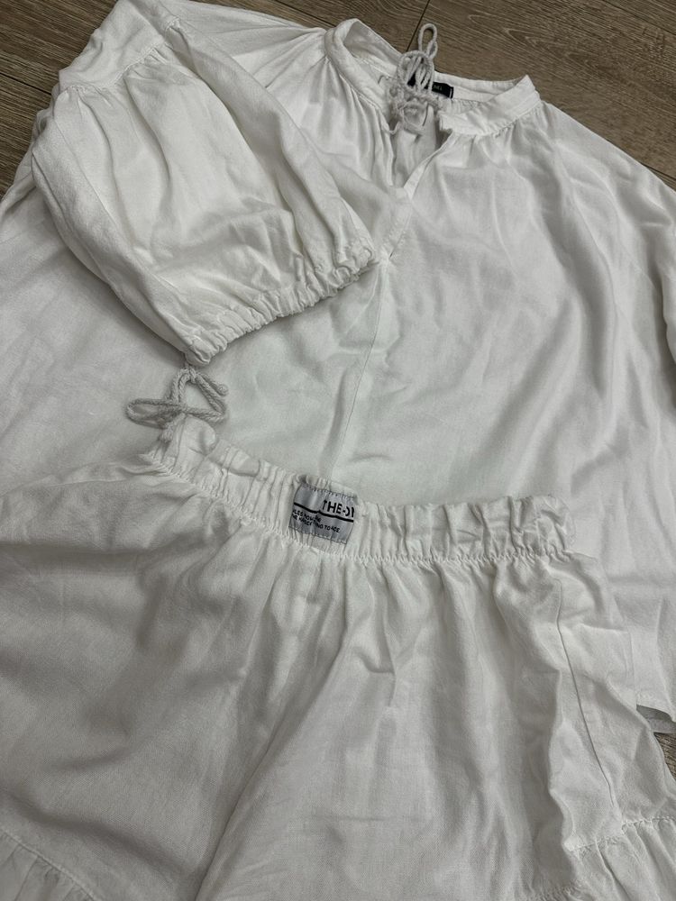 Льняной костюм в стиле Zara