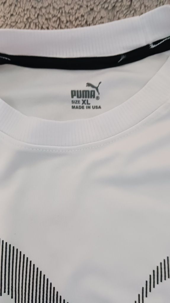 Męski sportowy biały t-shirt PUMA. Rozm. XL