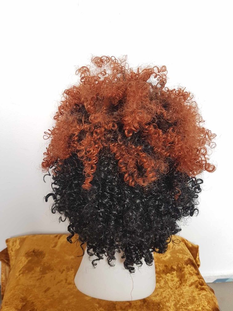 Peruka loki afro włosy półdługie. A3072