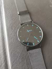 zegarek Genewa czarno niebieski bransoleta