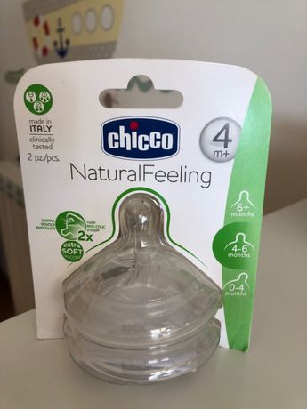 Tetinas Natural Feeling Chicco 4m+ - embalagem nova
