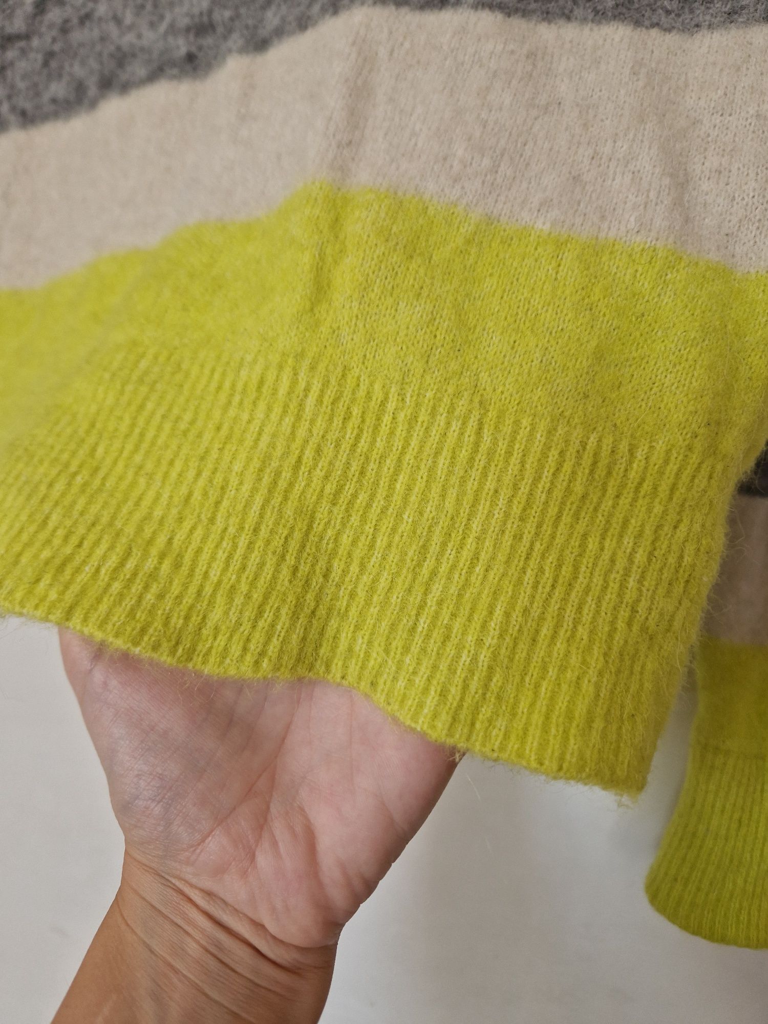 Samsoe Samsoe sweter XS/S szary alpaka wełna merino