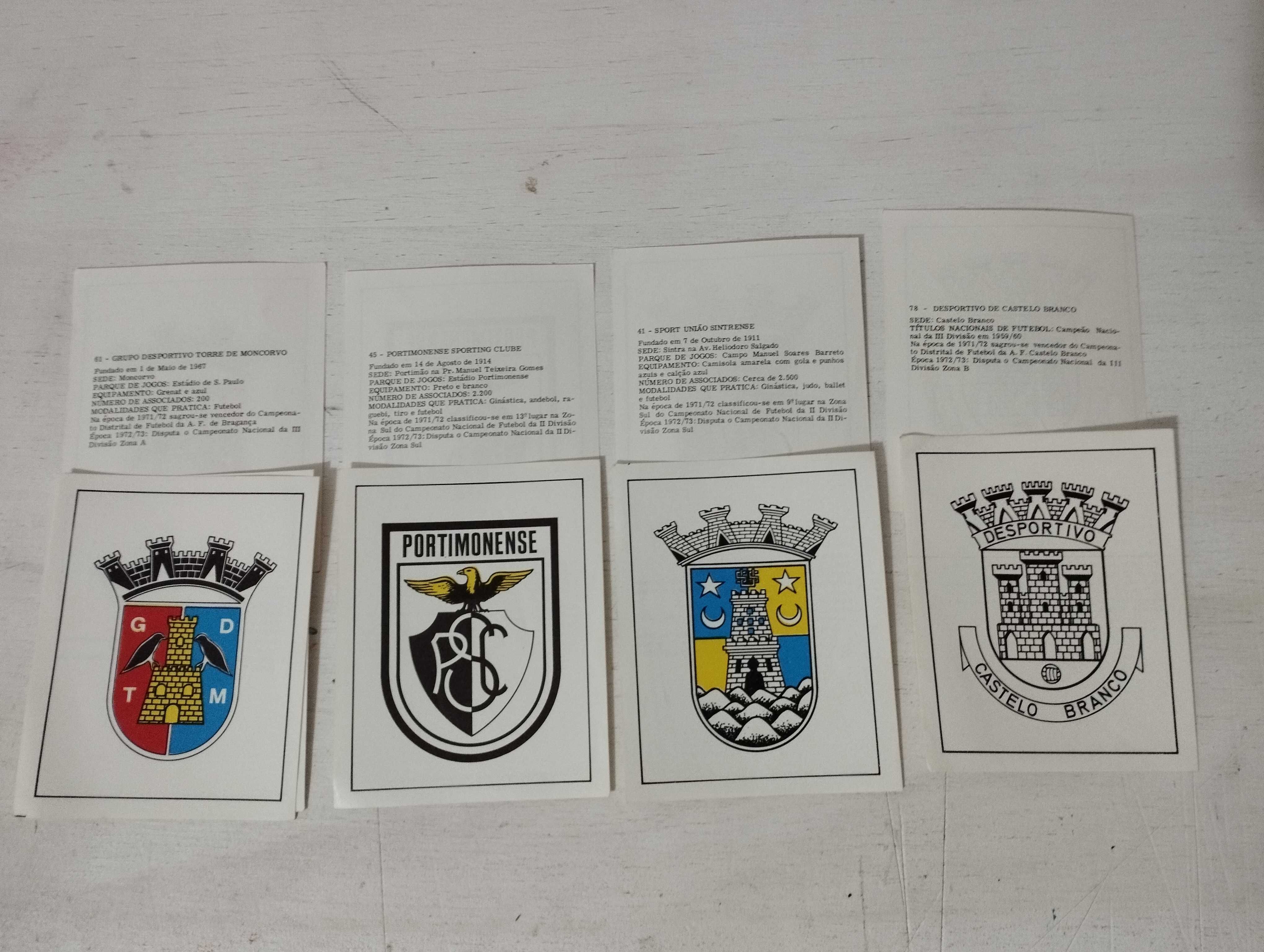 Cromos de futebol antigos