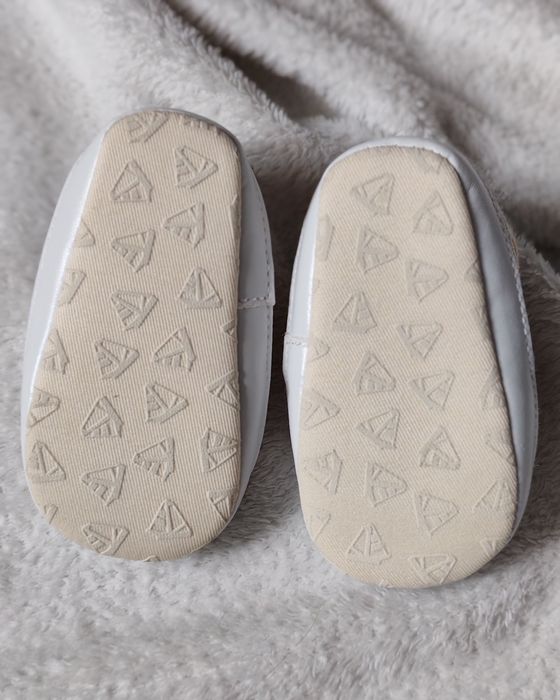 Buty do chrztu, kremowe, beżowe, dla chłopczyka, eleganckie, na wesele