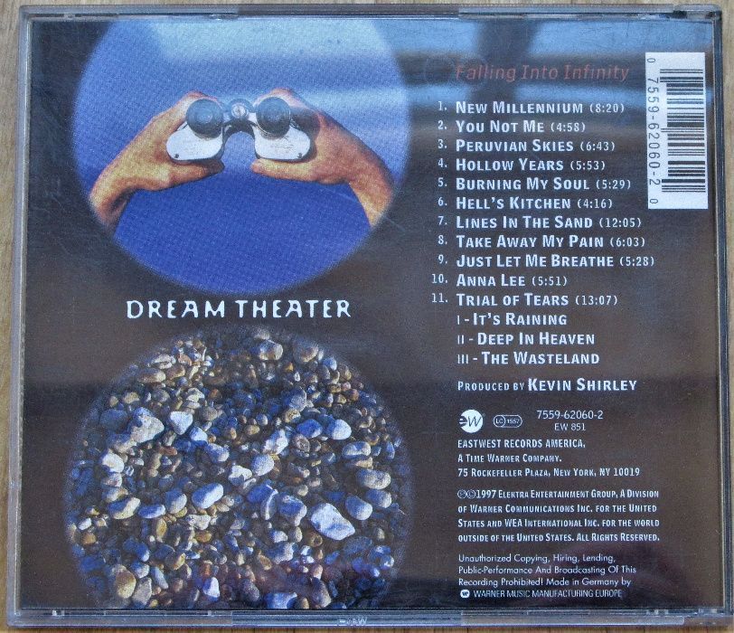CD - Dream Theater - Falling Into Infinity, novo