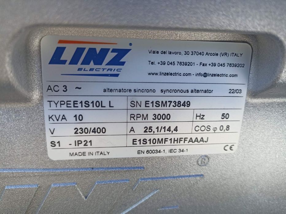Іспанський бензо-генератор 8-9,5кВА/3Ф Ayerbe 9500H Хонда GX-390