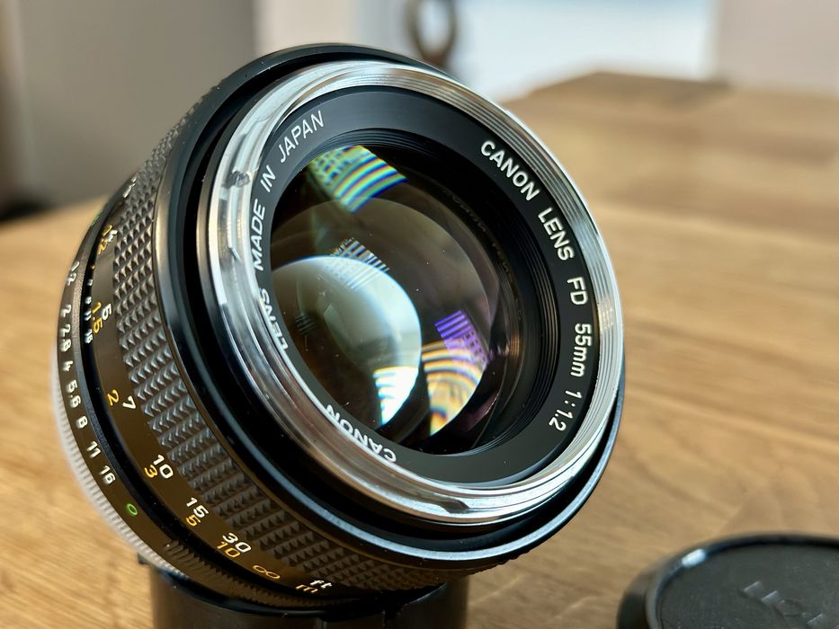 Canon FD 55mm f/1.2 Chrome Nose – doskonały stan