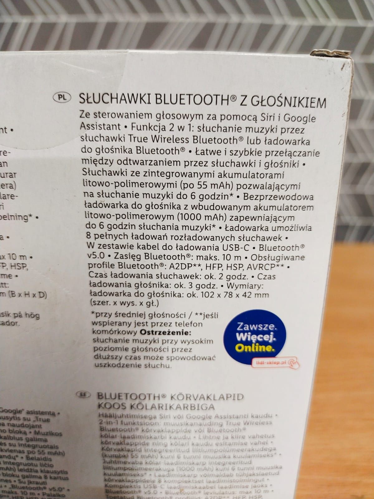 Czarne słuchawki Bluetooth