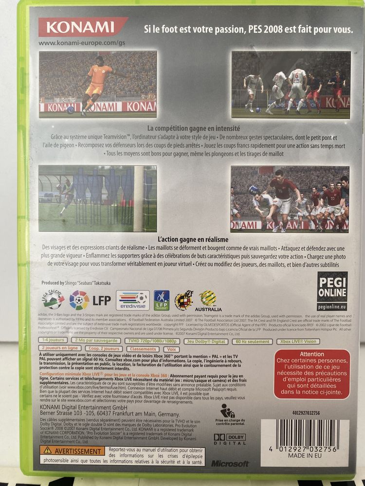 PES 2008 Xbox 360 Gwarancja