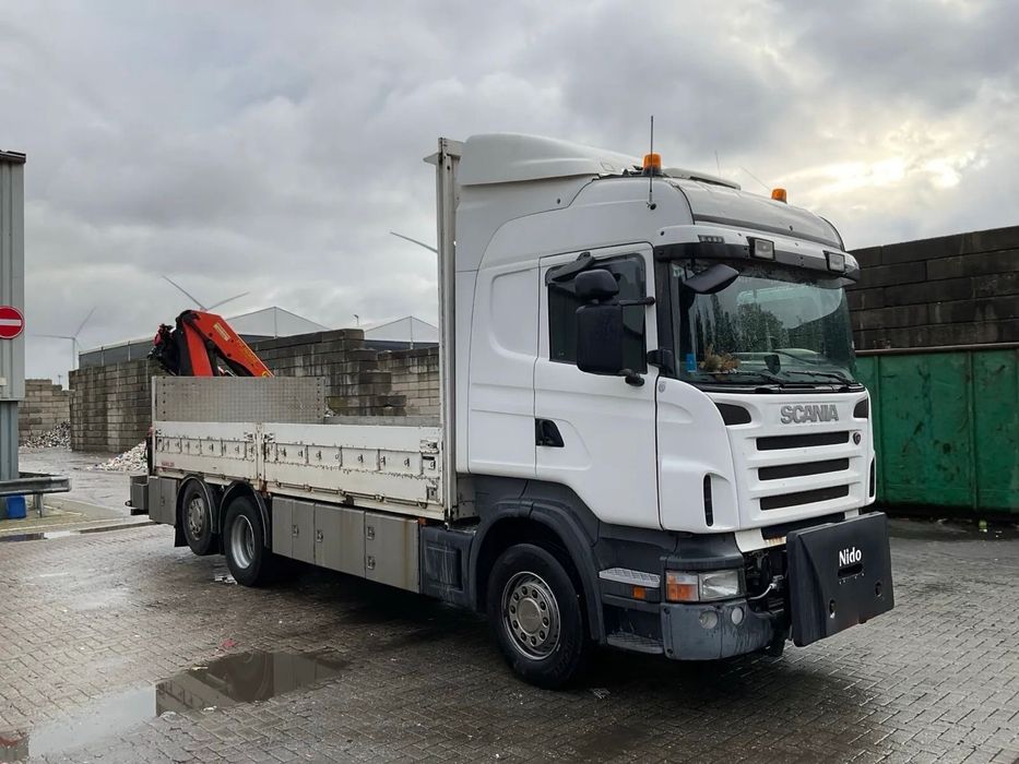 SCANIA R440 GRUA C/RÁDIOCOMANDO CAIXA 6,50 SÓ 600.000km #OPORTUNIDADE#