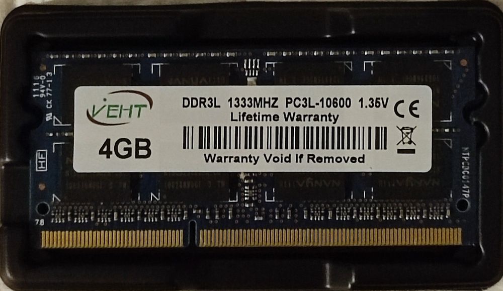 4gb ram ddr3l 1333
