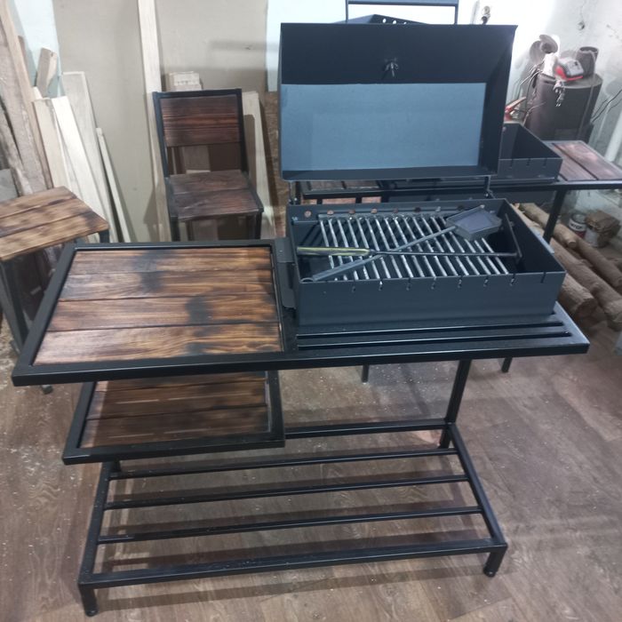 Мангал-гриль лофт