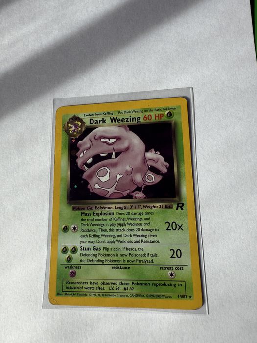 Dark Weezing Team Rocket Holo 14/82