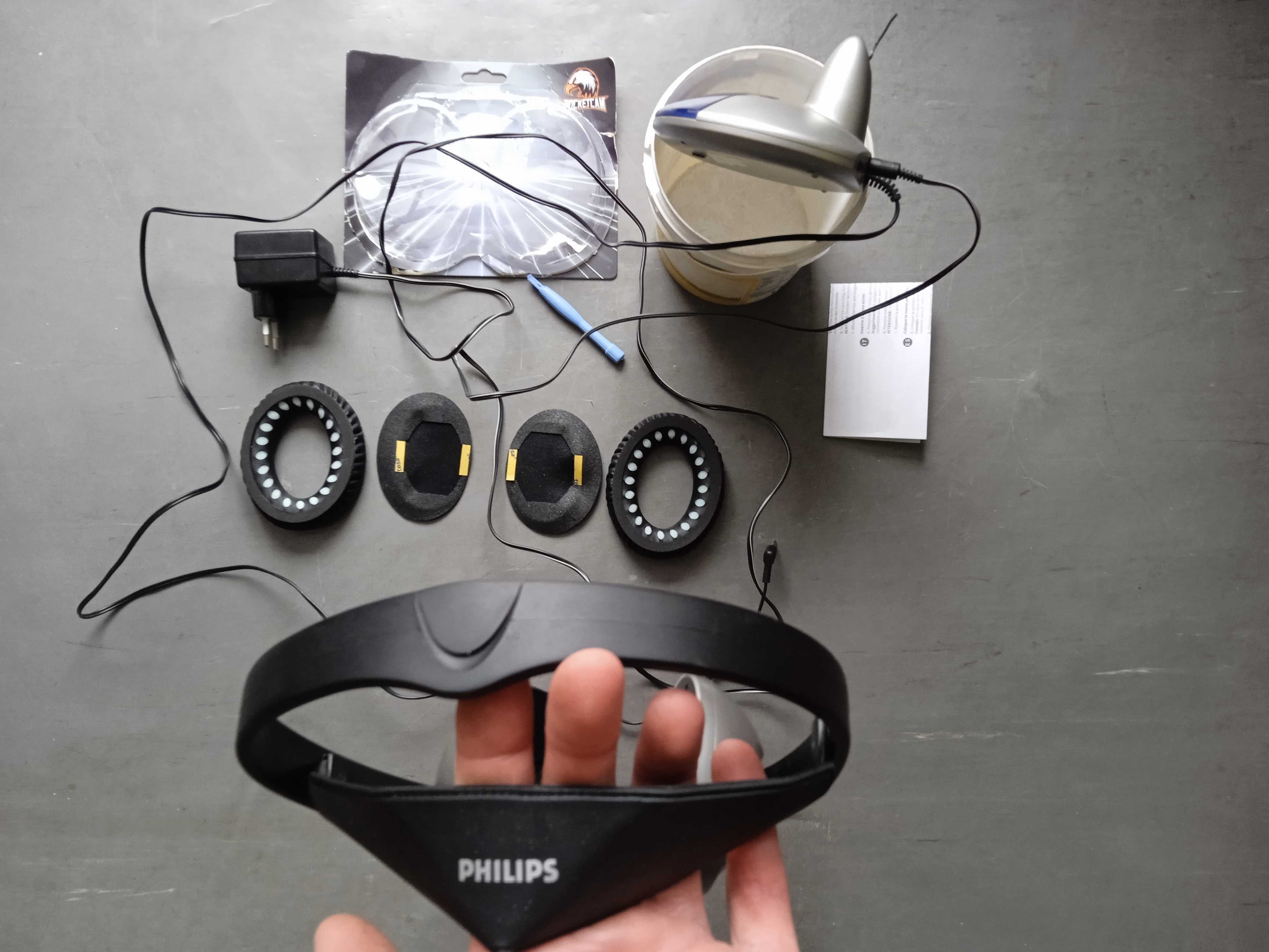 sluchawki bezprzewodowe philips + nowe nauszniki duzo zdjec