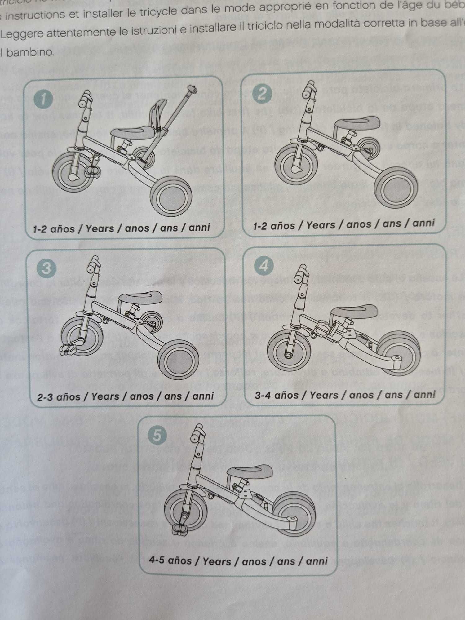 Bicicleta Evolutiva 5 em 1. Facilita a Aprendizagem!