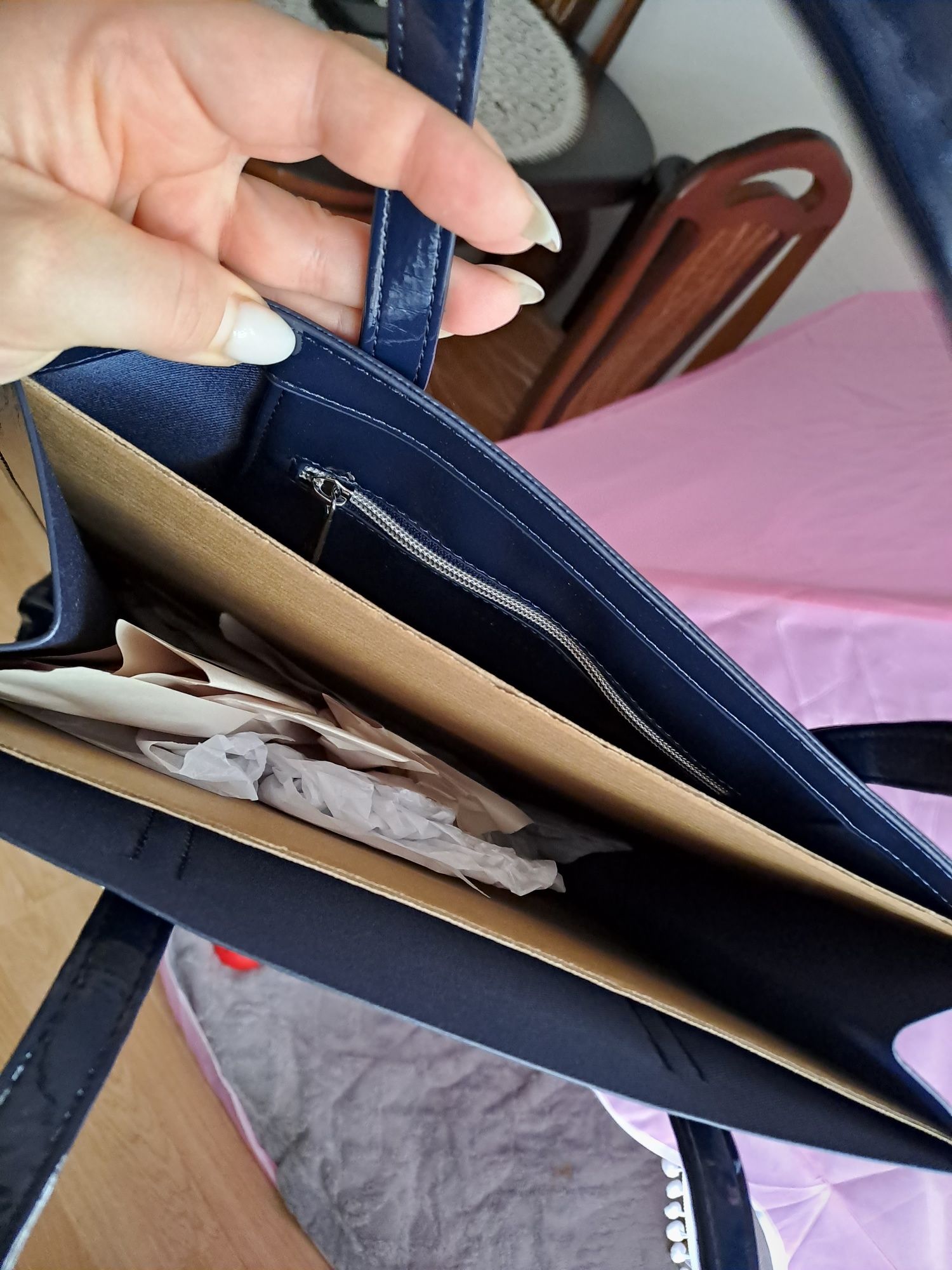 Nowa Torba Ted Baker duża kolor granat