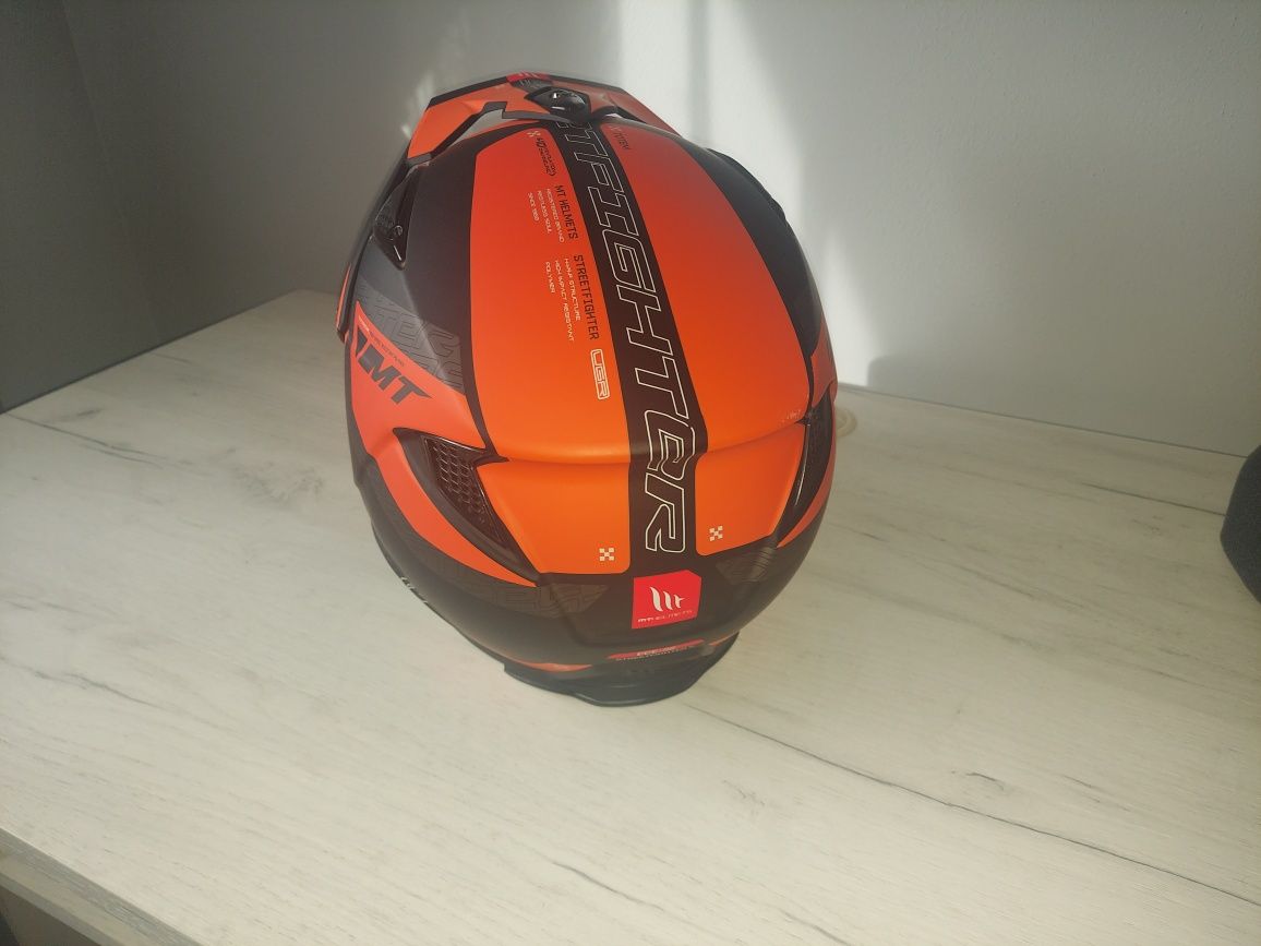 Шлем mt helmets  streetfighter  orange