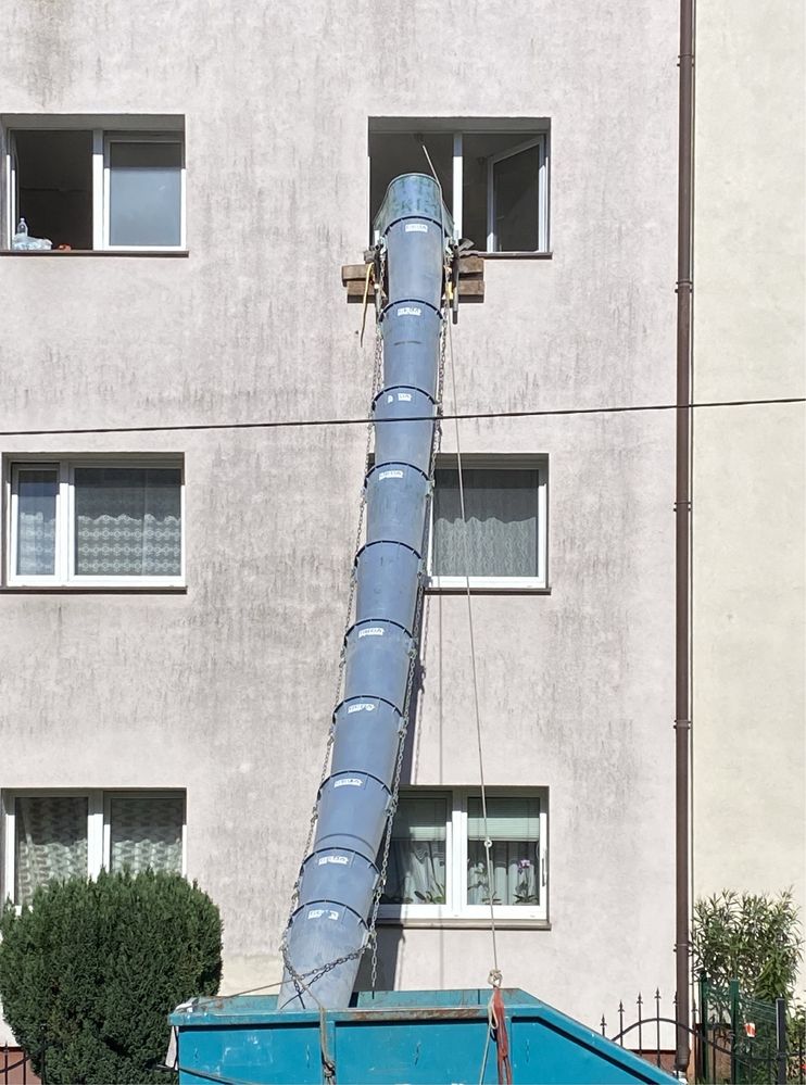 Zsyp do gruzu, lej do gruzu, kosze do gruzu Geda Wynajem