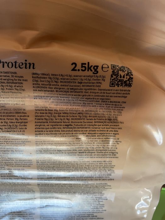 Myprotein impact soy protein sabor a baunilha