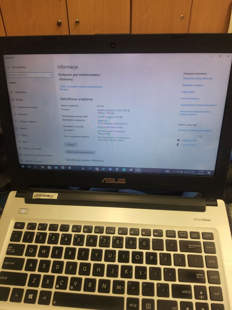 Laptop asus 12 GB RAM K46CA