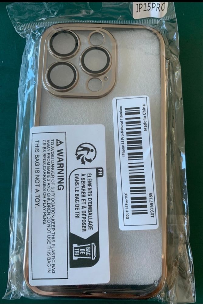 Capa iphone 15 pro, titaneo natural