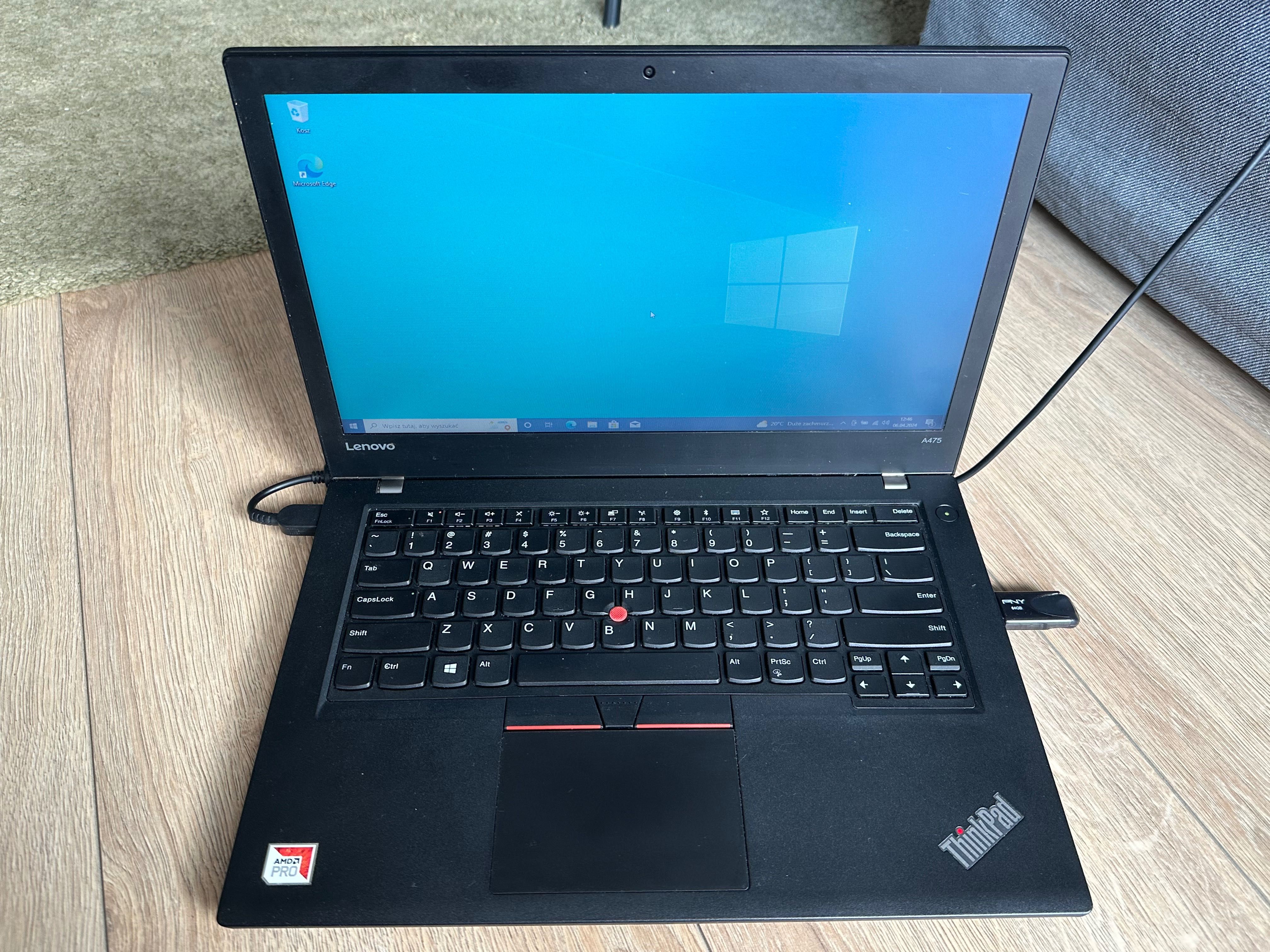 LAPTOP Lenovo ThinkPad 13,1’ Cala/8GB RAM/256GB NOWY SSD/AMD 2.50 GHz