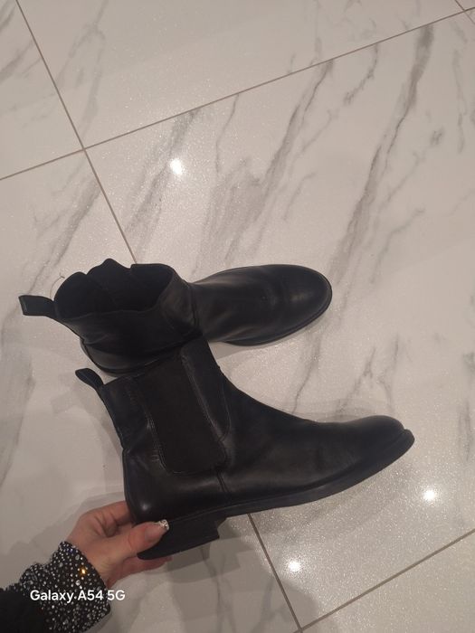 botki damskie Vagabond skóra naturalna