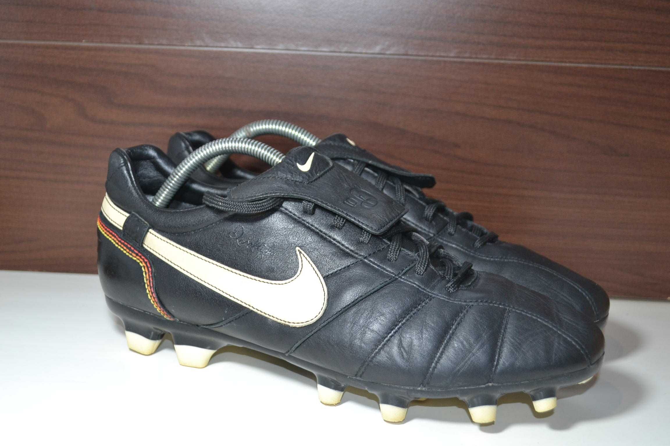 nike tiempo brasileiro r10 ronaldinho 47р бутсы бампы шиповки кожаные